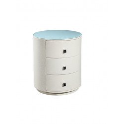 DeRucci Beside Table QB-3 (White)